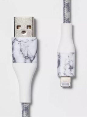 Heyday 6ft USB-A to Fast Braided Cable Marble Phone‎ Charger NEW NIB
